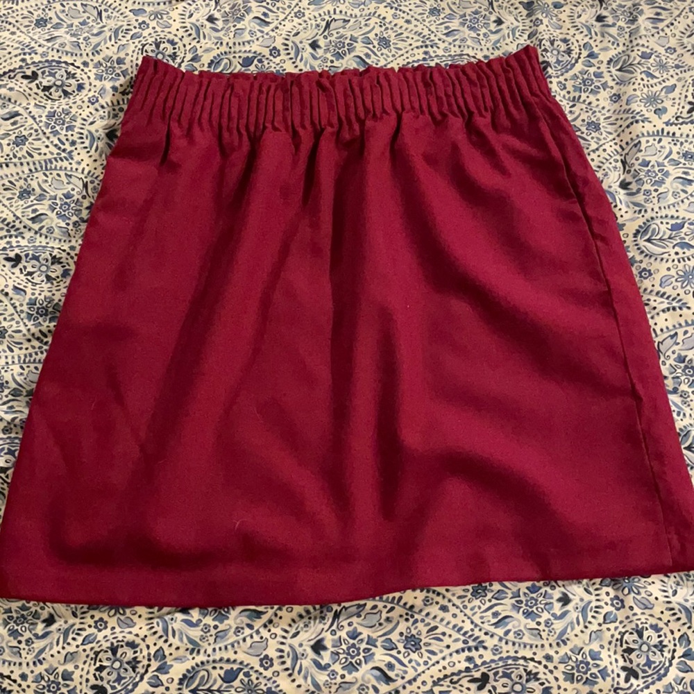 J Crew Magenta Sidewalk Skirt